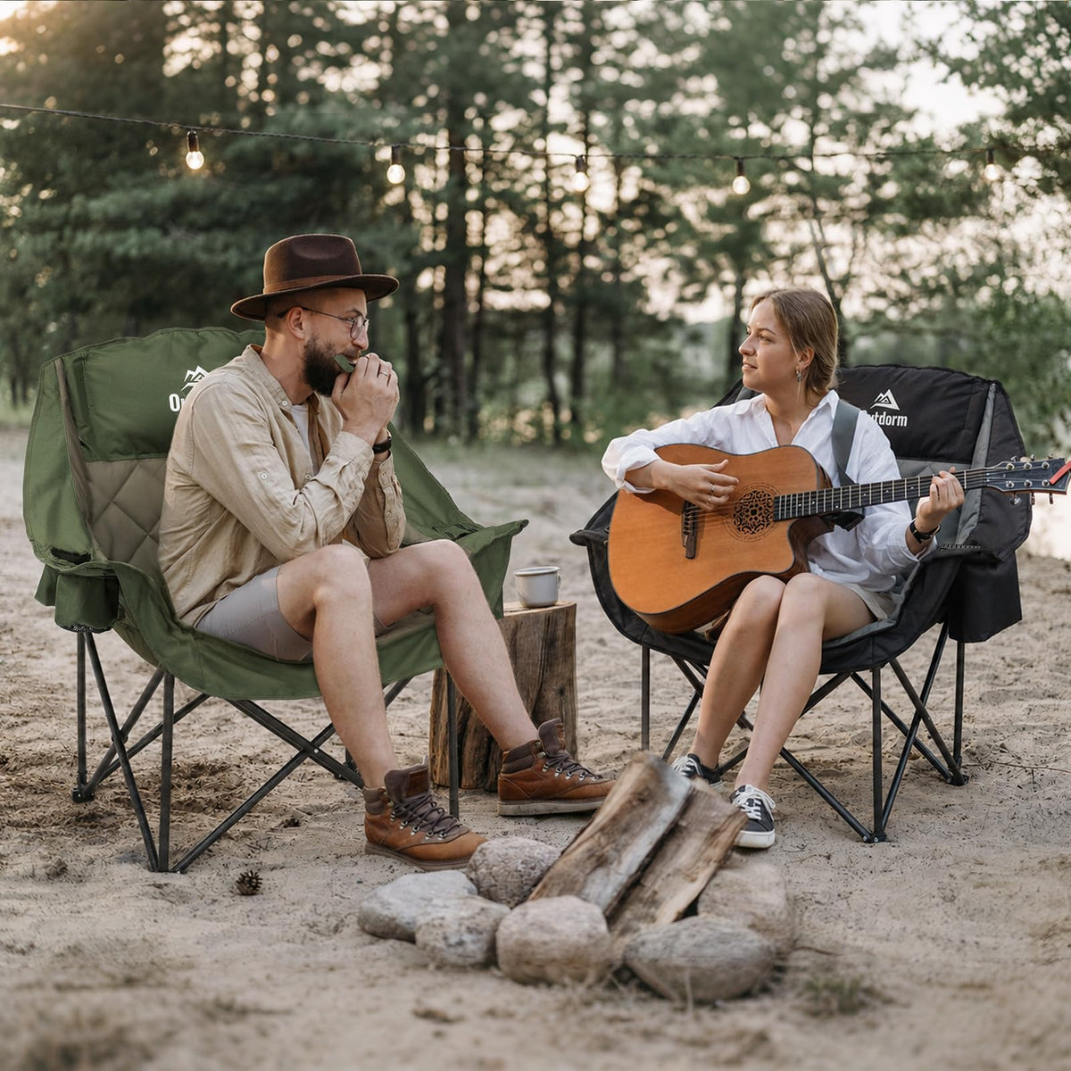 Oversized Camping Chairs 2 Pack M6011