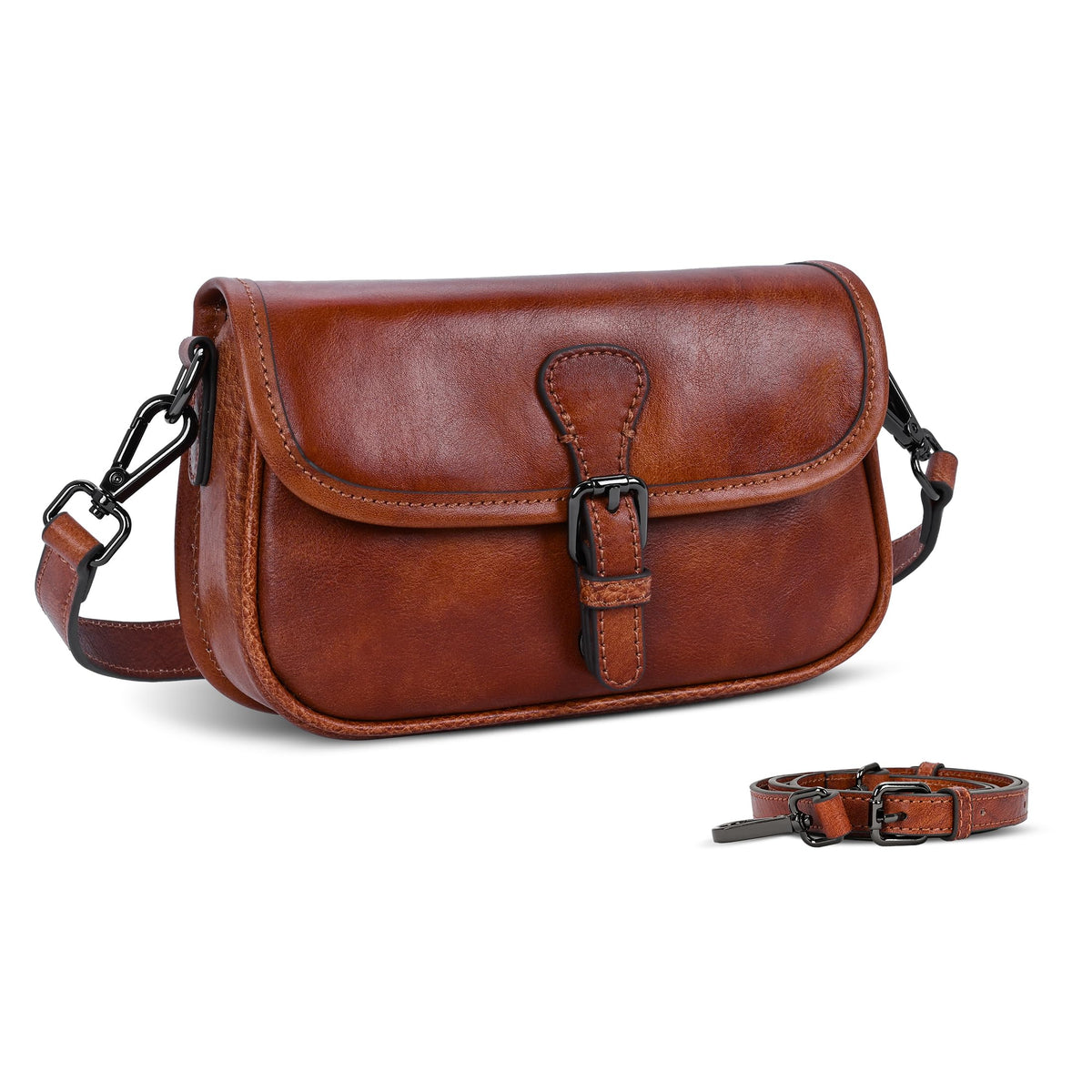 Leather Small Crossbody Bag Q563