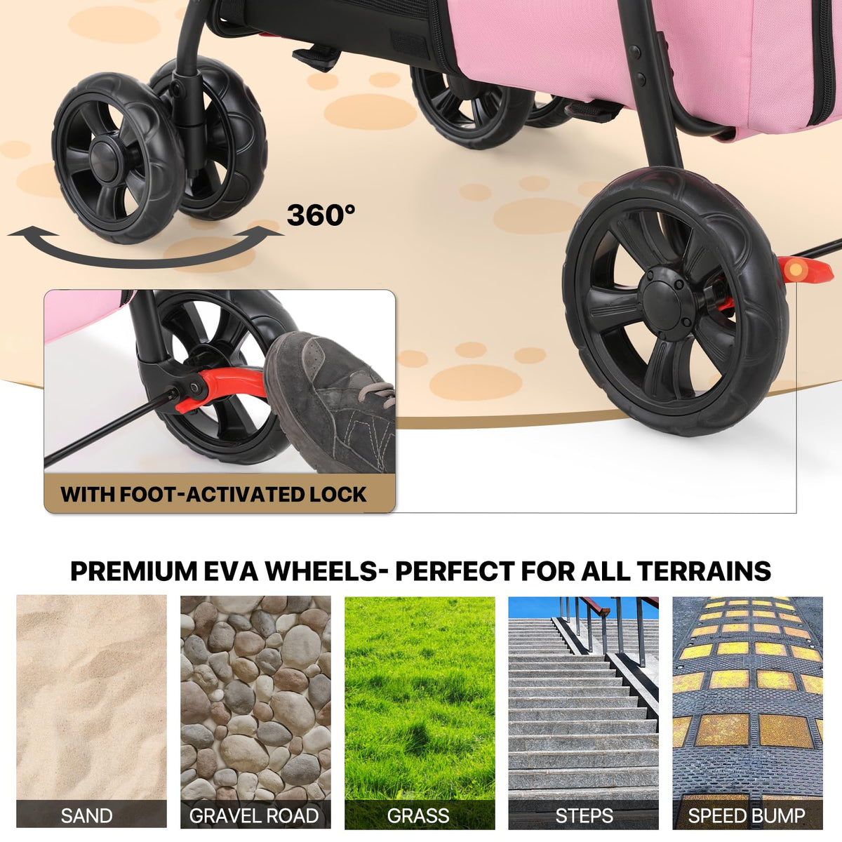 Double Dog Stroller R7665