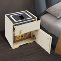 Smart Nightstand with Drawer and Safe, Wireless Charging, LED, USB N139120