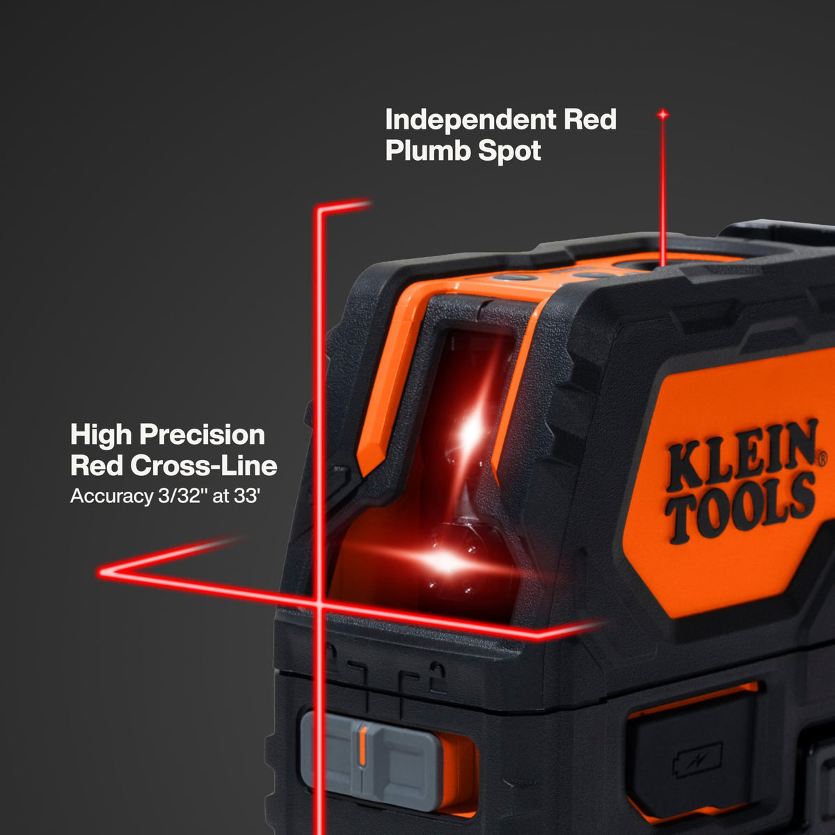 Self-Leveling Laser Level with Red Cross Lines and Plumb Spot A9114