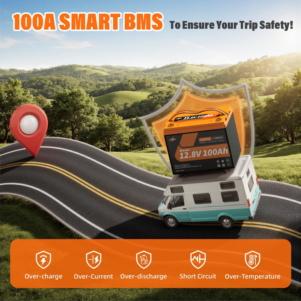 12.8V 100Ah LiFePO4 Deep Cycle Battery J892