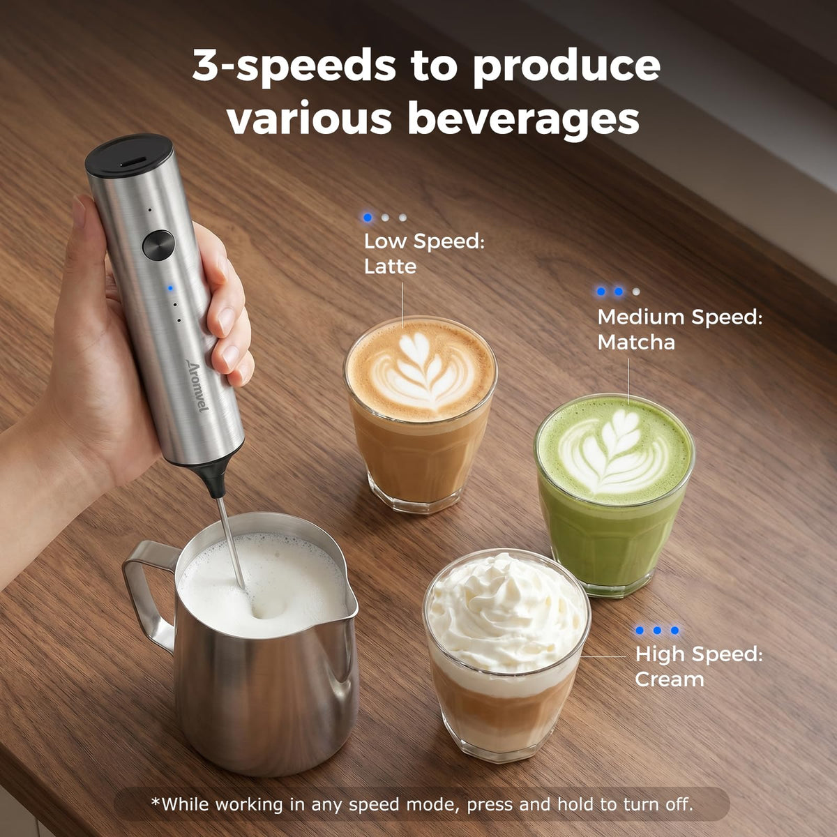 Rechargeable Handheld Milk Frother Z254863