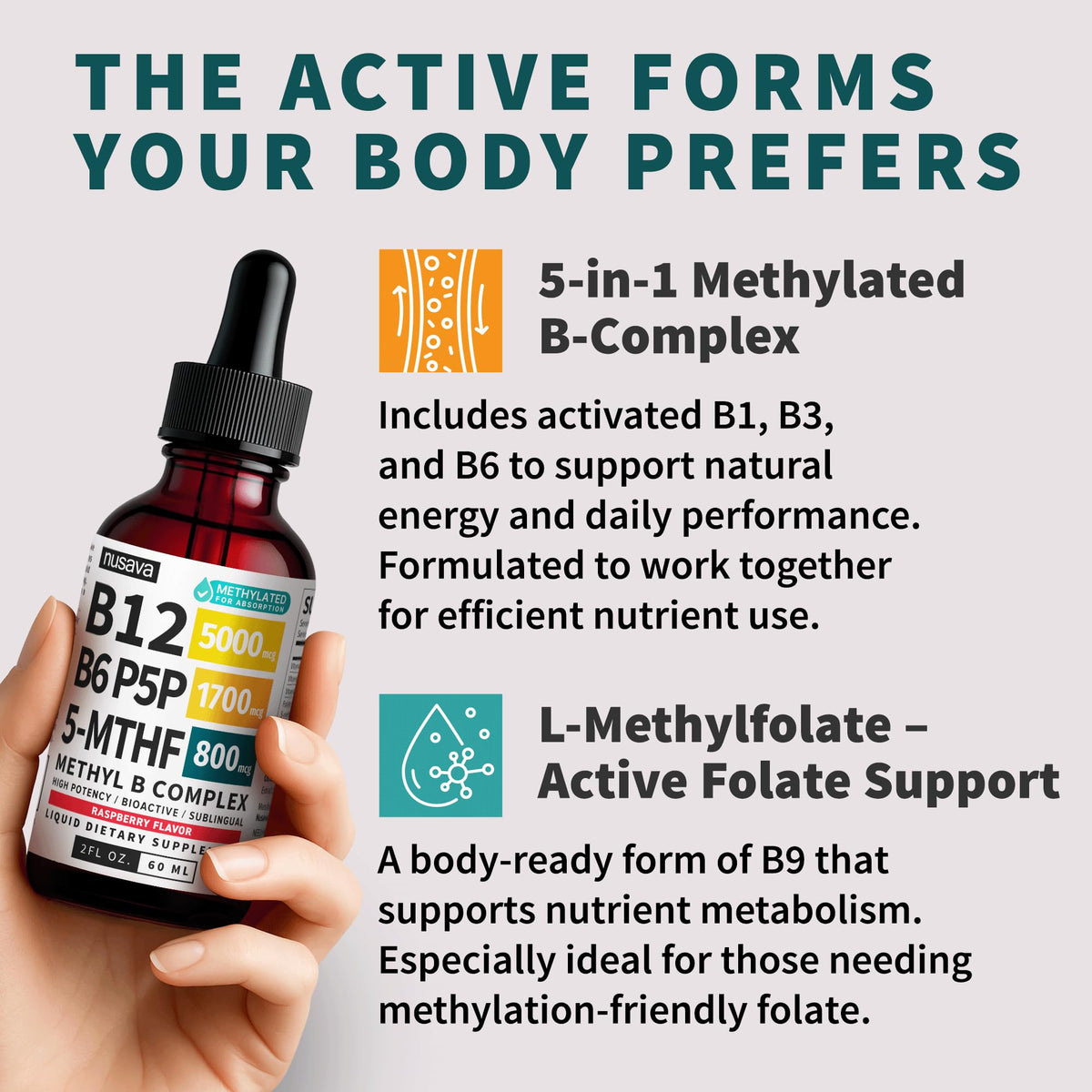 Methylated B Complex Liquid Drops Pack of 4 N876072
