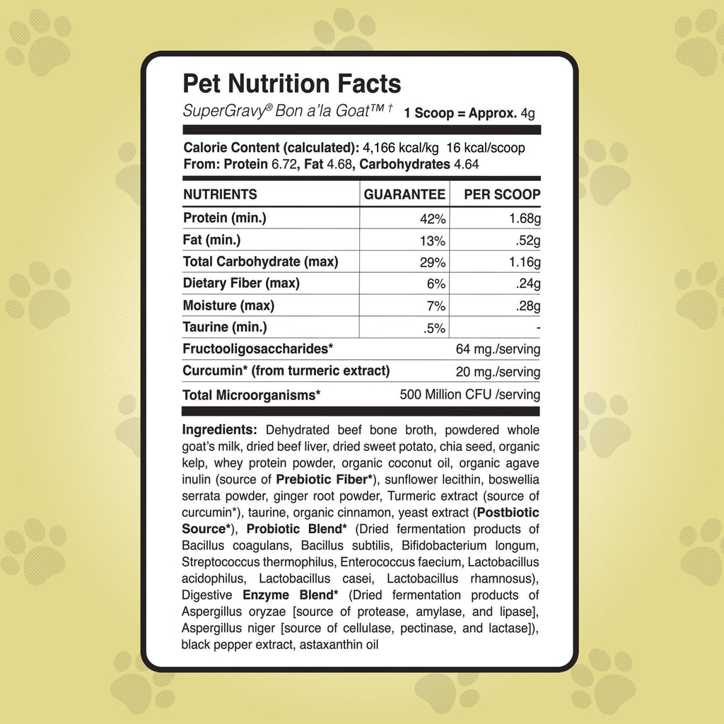 Goat Yogurt Cheese Blend Dog Food Topper 9 oz 60 Scoop J99445