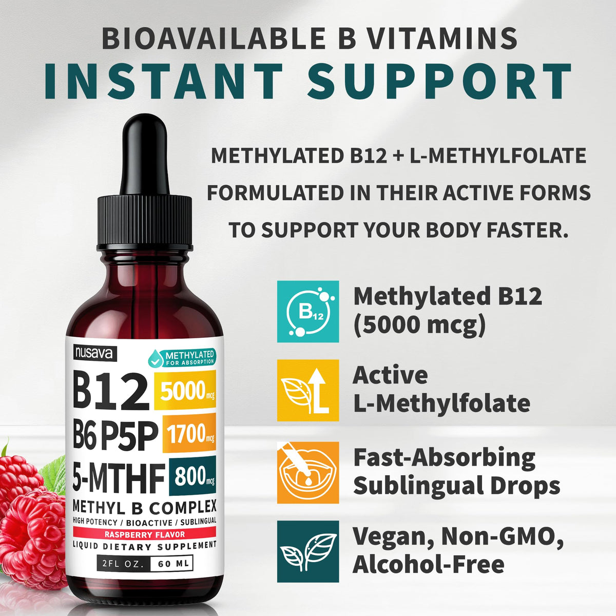 Methylated B Complex Liquid Drops Pack of 4 N876072