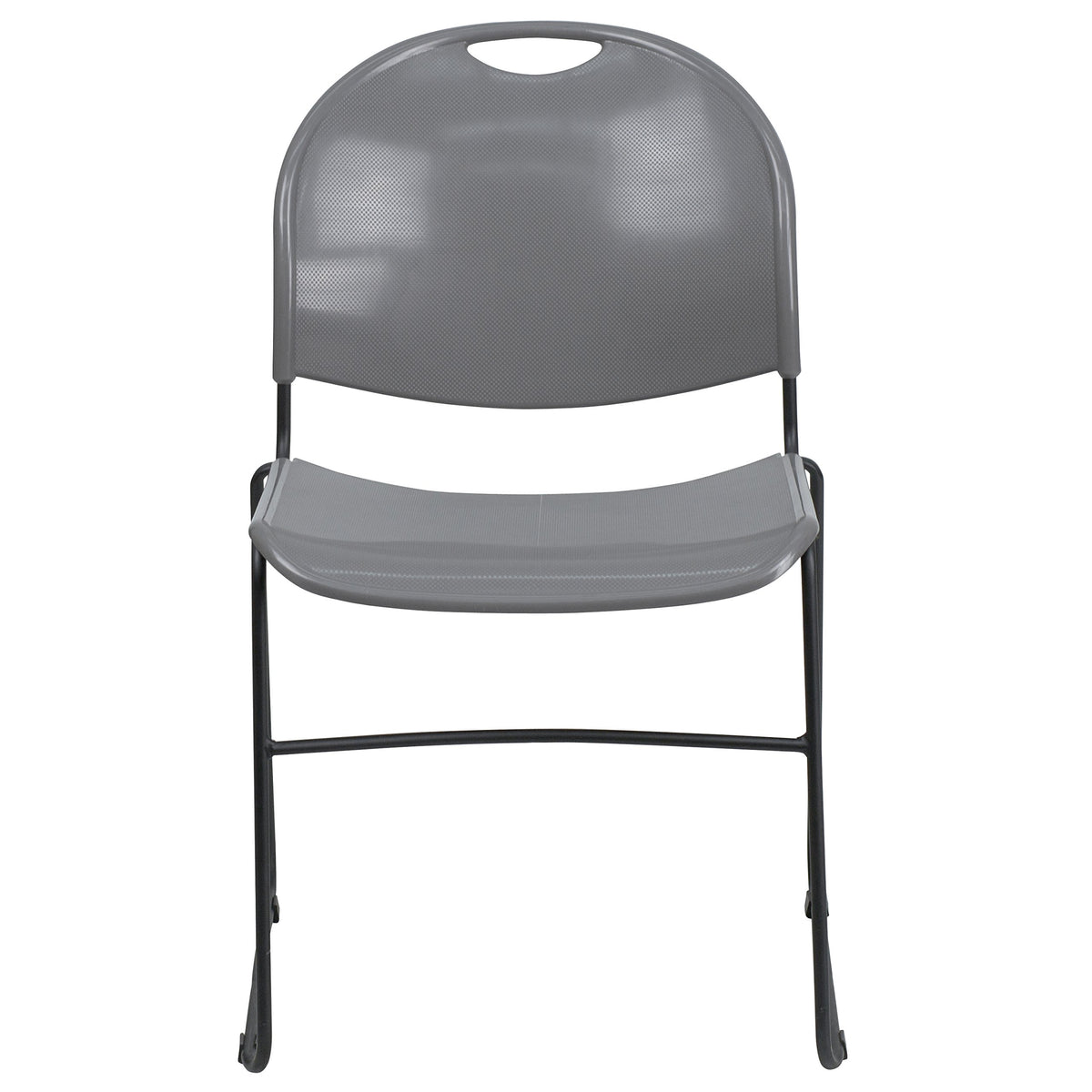 Gray 4 Pack Stack Chair with Black Frame X595