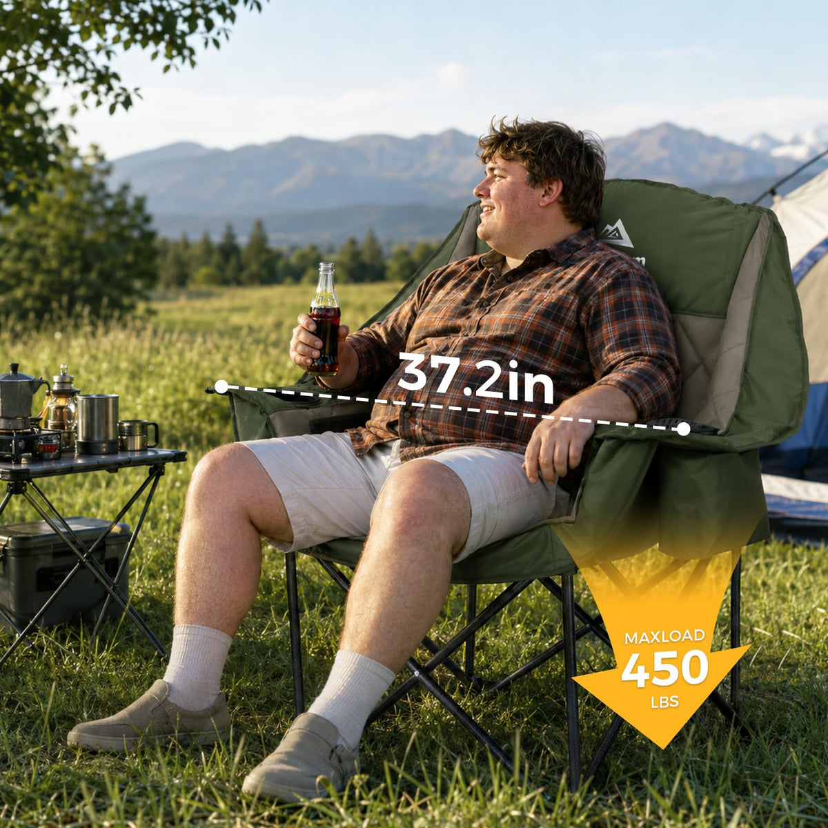 Oversized Camping Chairs 2 Pack M6011