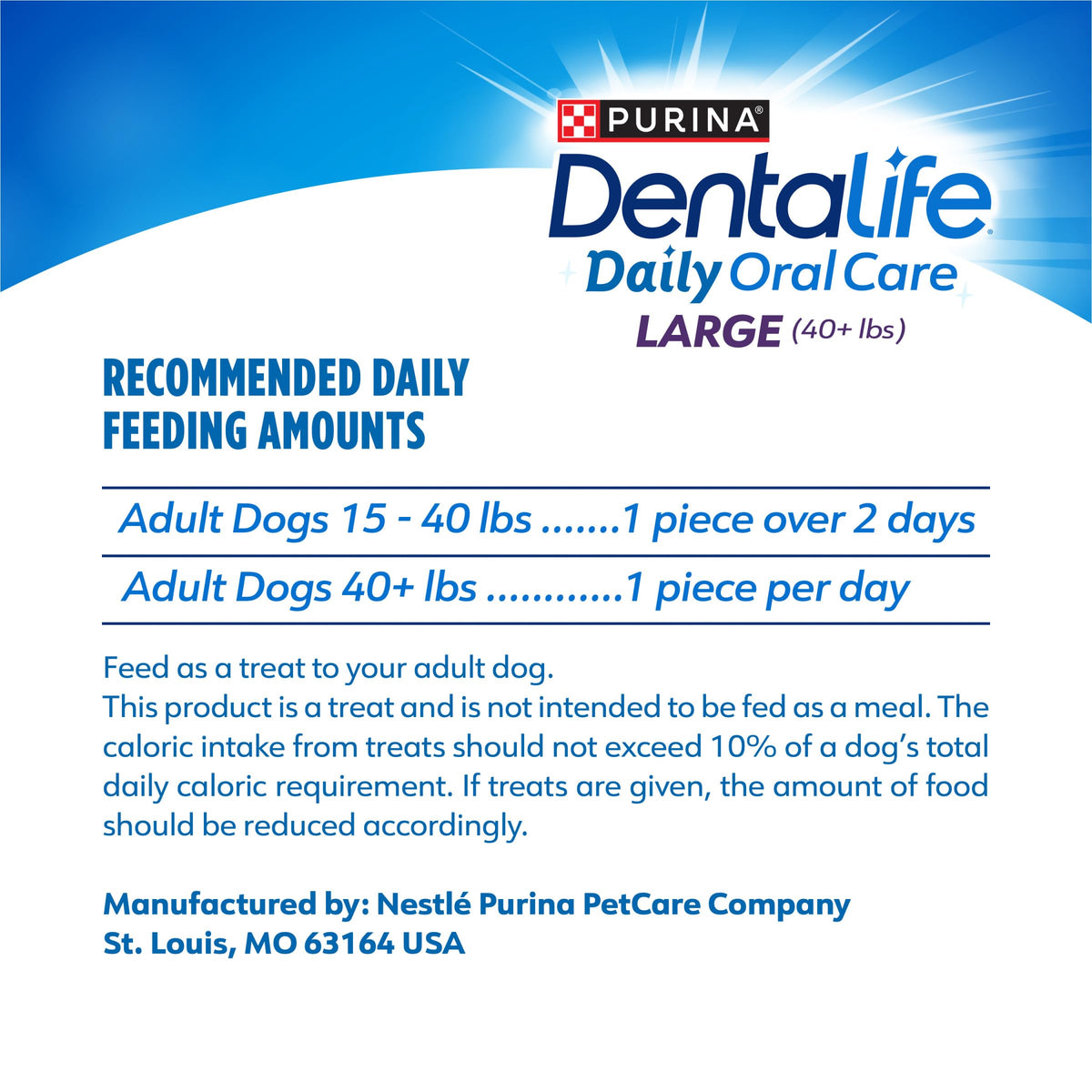 Daily Oral Care Dental Chews for Large Dogs 90 ct S82827