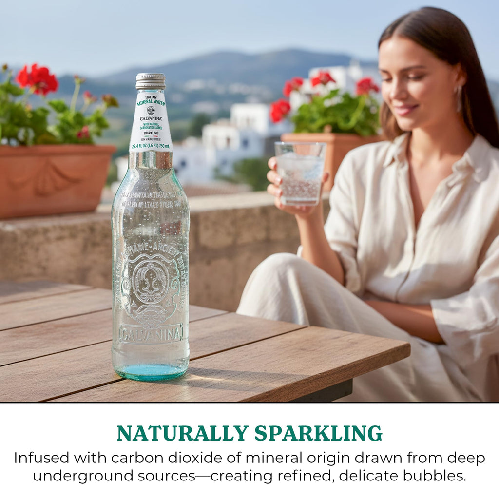Sparkling Mineral Water 750 ml 12 Glass Bottles R3496