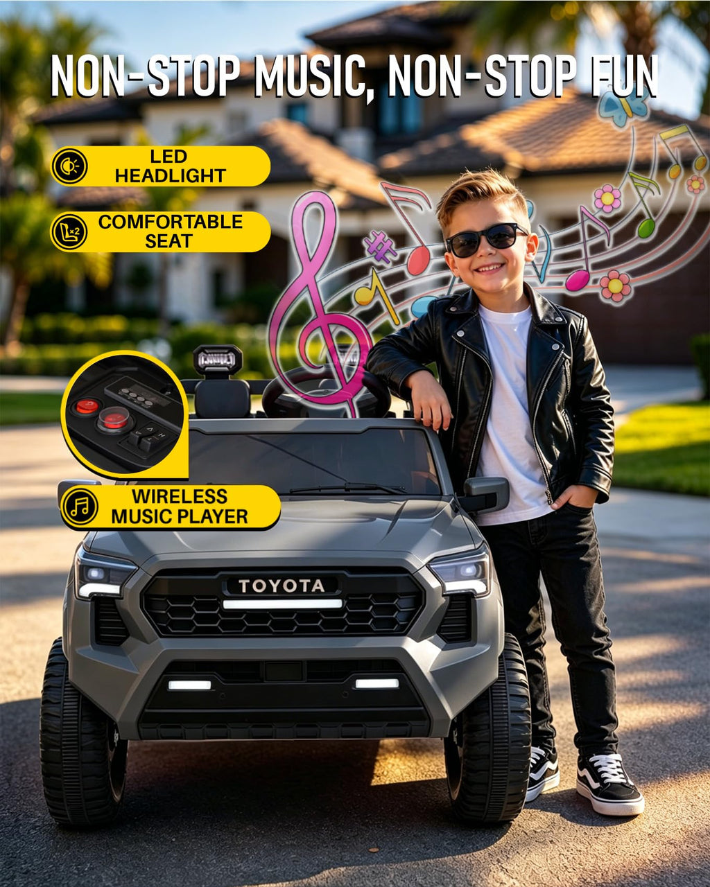 24V 2 Seater Ride On Kids Car P743