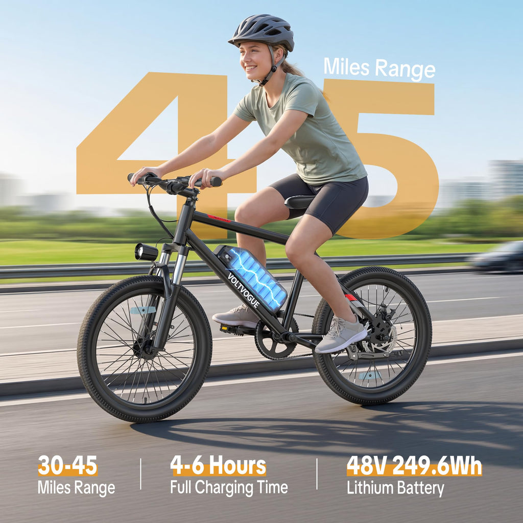 48V 1000W Peak Motor 22 mph 20Inch Fat Tires Electric E-Bike K157