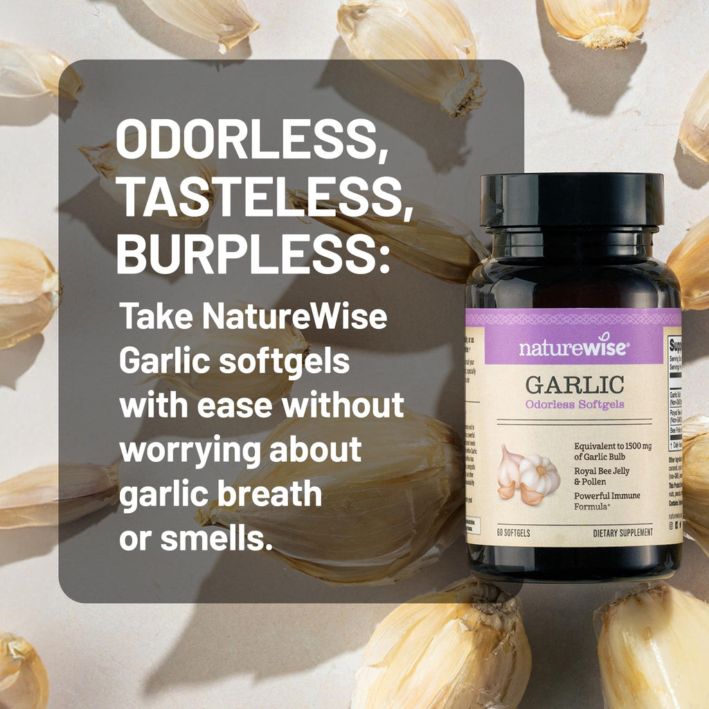 Odorless Garlic Softgels with Royal Jelly & Pollen D763497