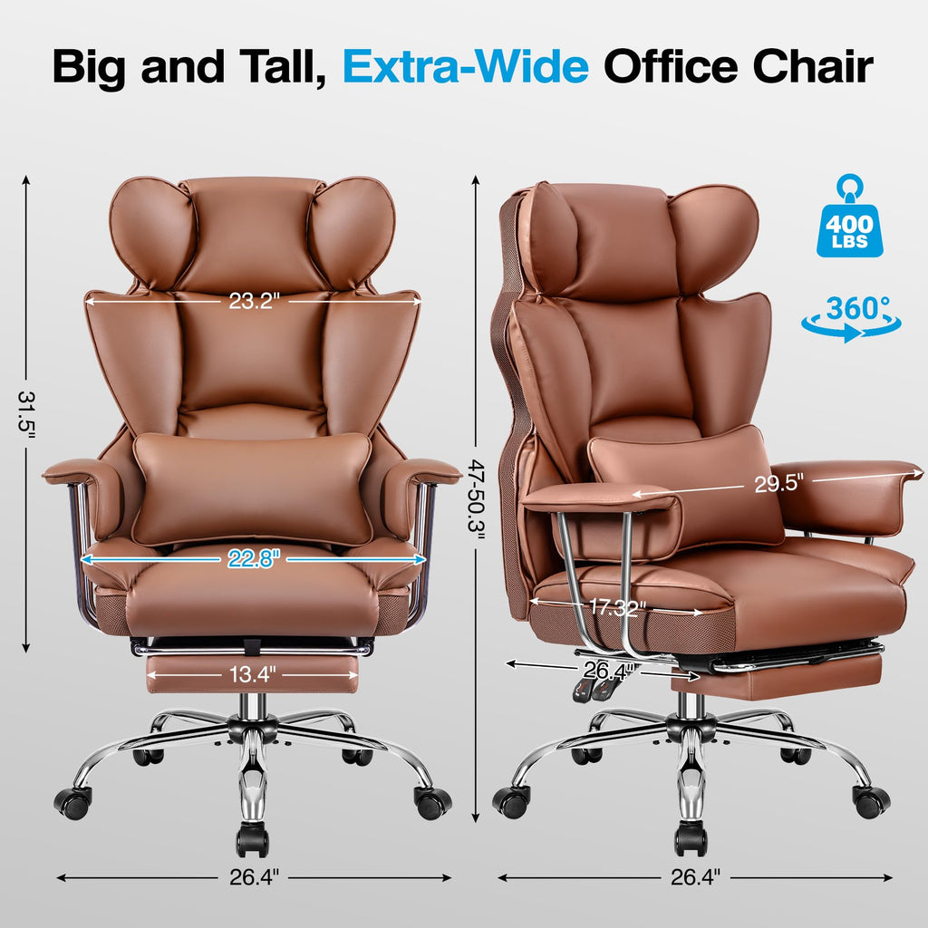 Big and Tall High Back Office Chair with Footrest F30864