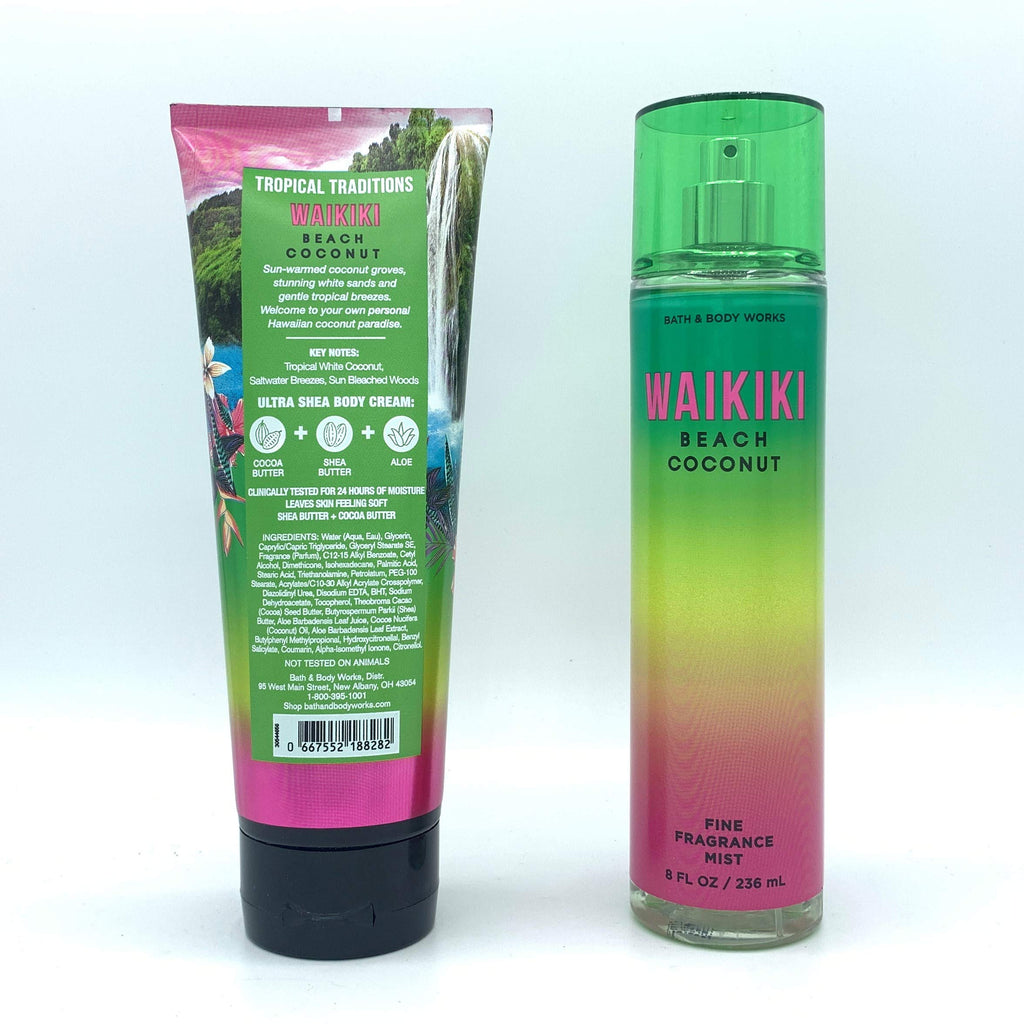 Coconut Body Cream and Fragrance Mist 2-Piece Bundle H65835