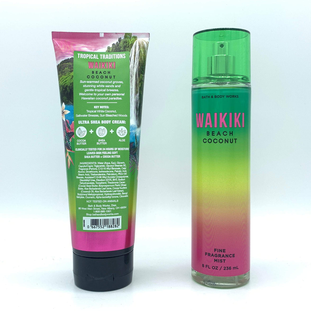 Coconut Body Cream and Fragrance Mist 2-Piece Bundle H65835