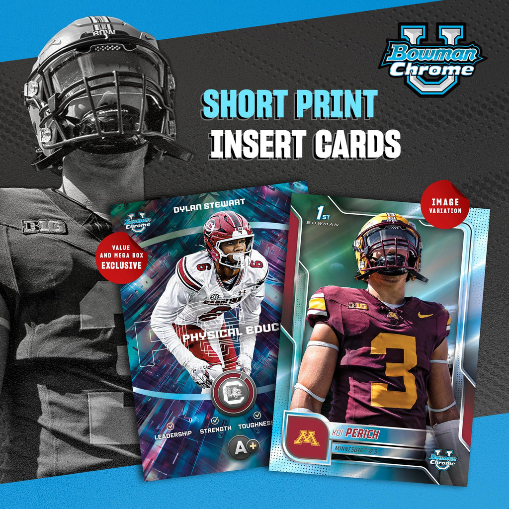 2025 Bowman University Chrome NCAA Football Value Box O929