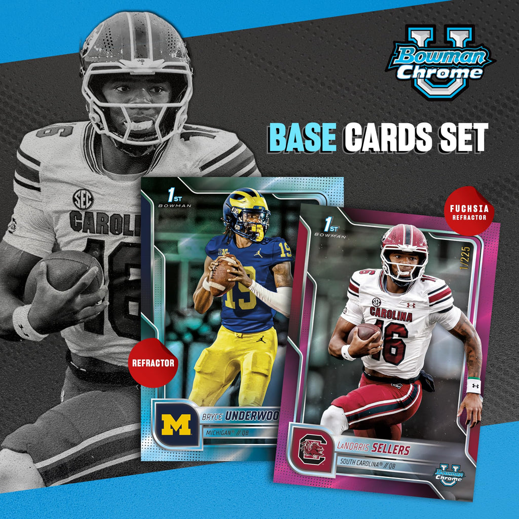 2025 Bowman University Chrome NCAA Football Value Box O929