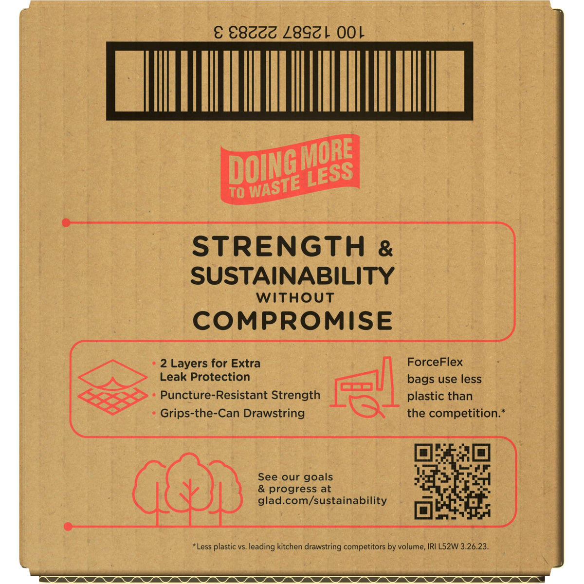 13 Gal Tall Trash Bags, 110 Ct I356