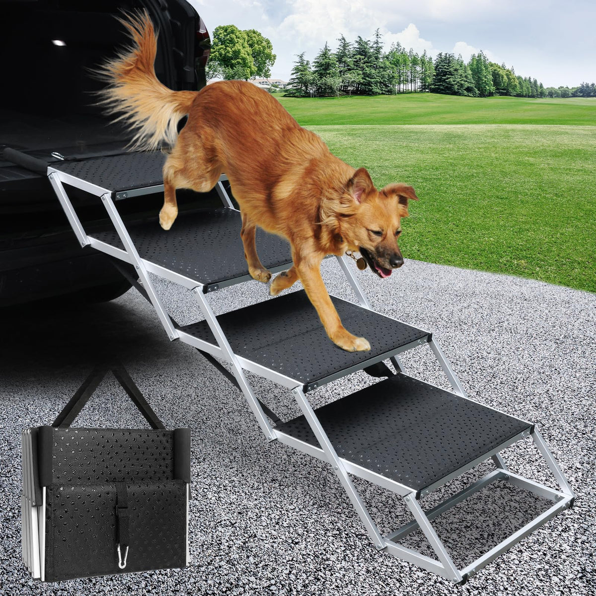 4-Step Non-Slip Pet Stairs L1191