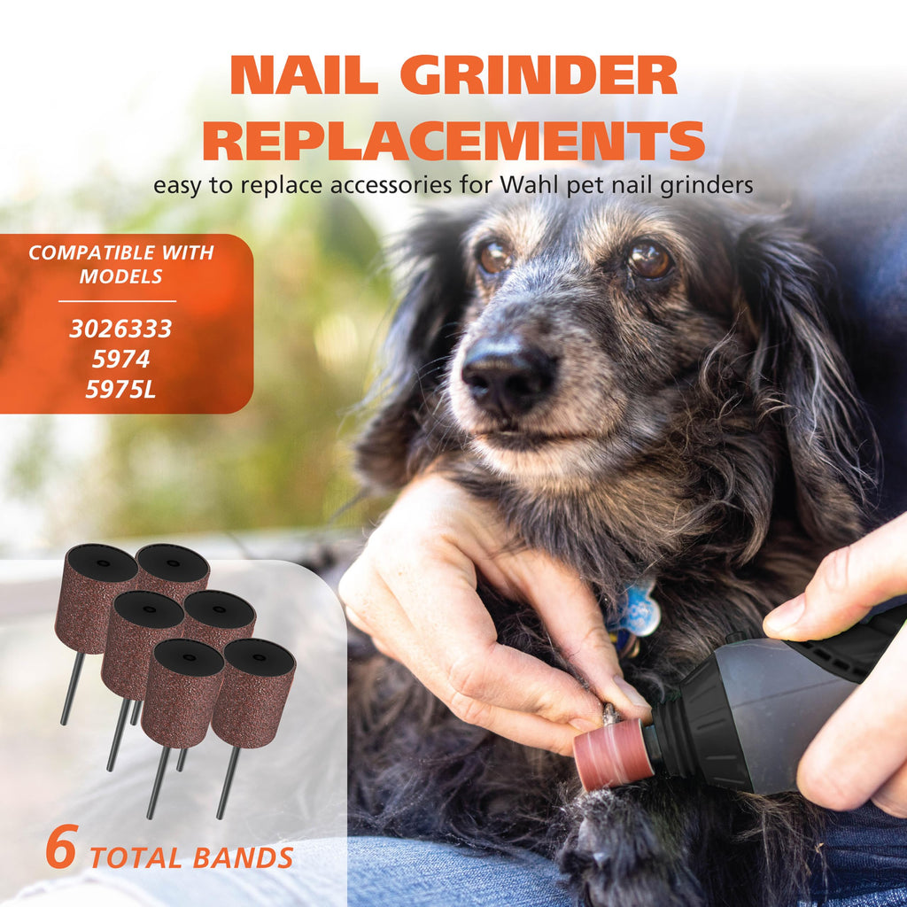 Dog Nail Grinder Replacement Accessory Kit, 8 Pieces W475751