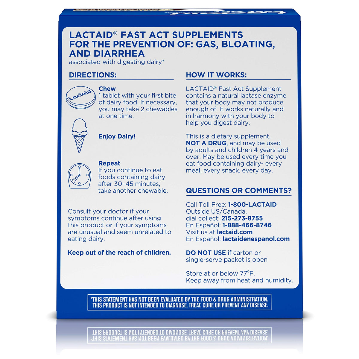 Lactose Intolerance Chewables with Lactase Enzymes, Vanilla Twist, 32 Pks of 1-ct Q844594